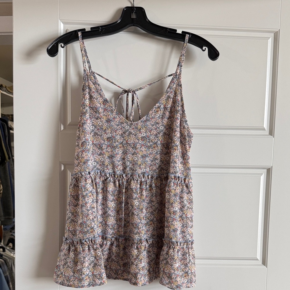 Floral Spaghetti Strap Top